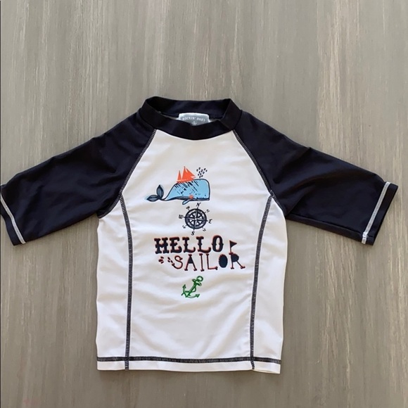 Rockin Baby “Hello Sailor” Boys Swim Rashguard - Picture 1 of 5